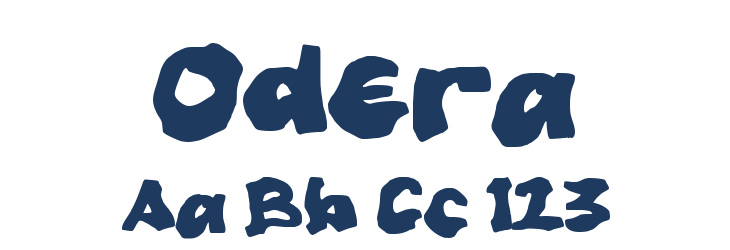 Odera Font Preview