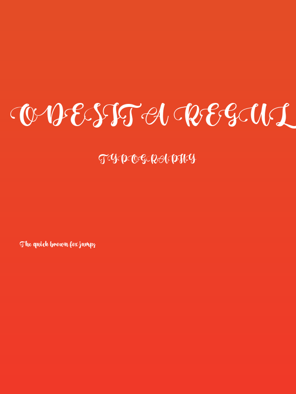 Odesita Regular Poster