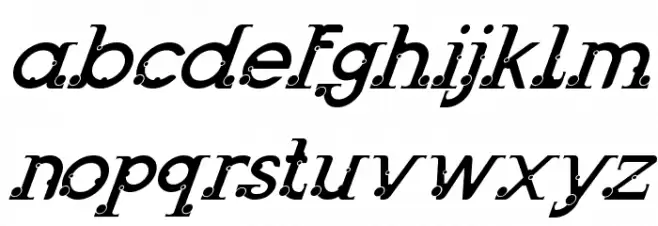Odessa Italic Caratteri MINUSCOLO