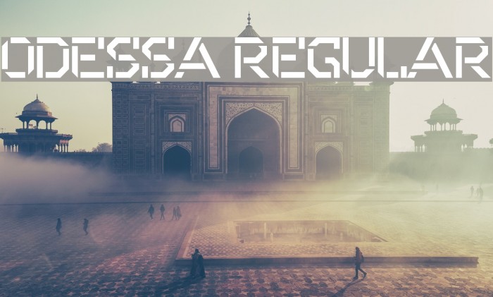 Odessa Regular Font examples