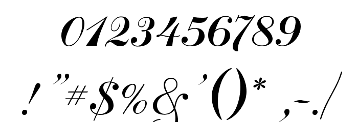 Odessa Script Font OTHER CHARS