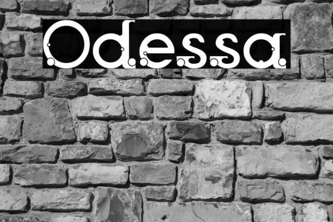 Odessa Font examples