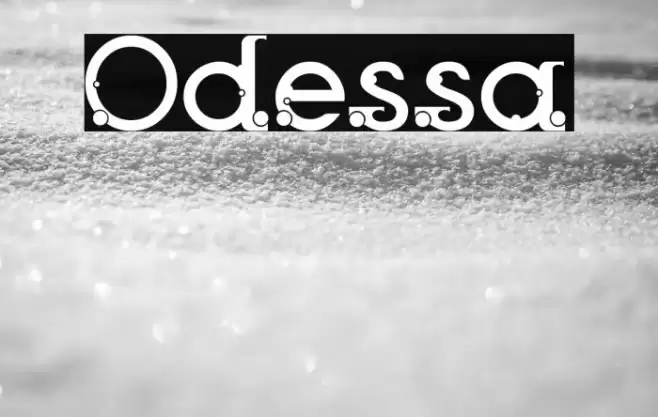 Odessa Font examples