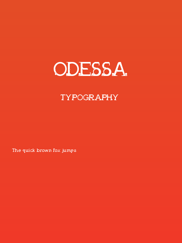 Odessa Poster