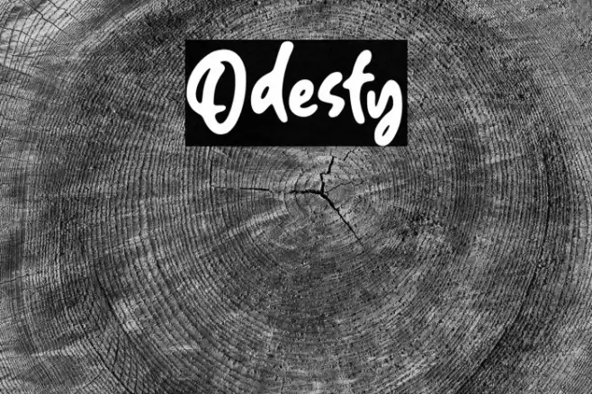 Odesty Font examples