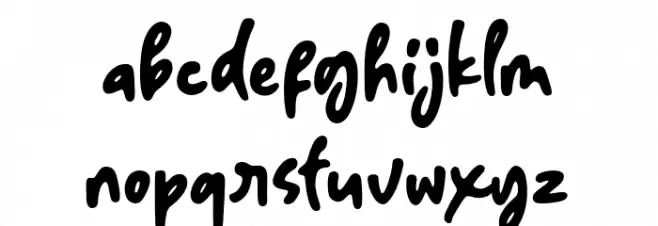 Odesty Font LOWERCASE