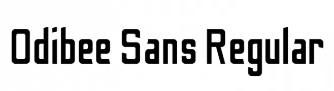 Odibee Sans Regular  Free Fonts Download