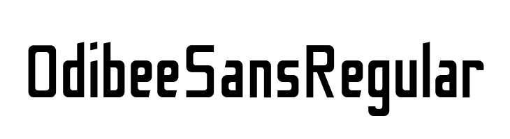 Odibee Sans Regular  免费字体下载