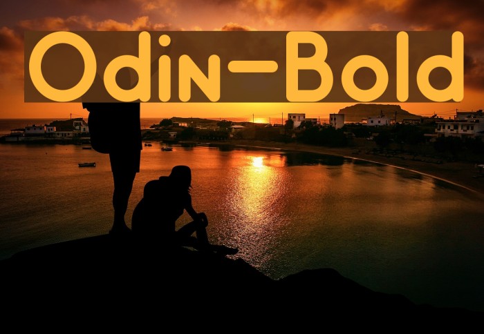 Odin-Bold Font examples
