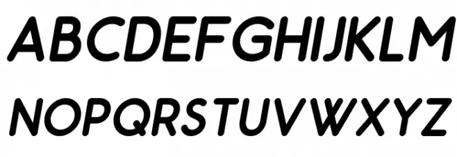 Odin Rounded Bold Italic Шрифта ВЕРХНИЙ