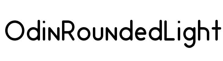 Odin Rounded Light Font