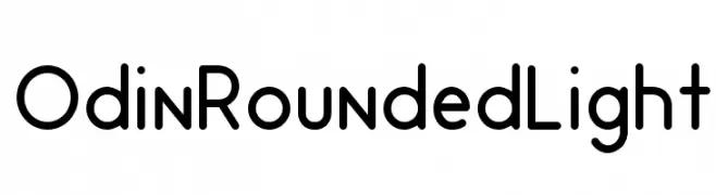 Odin Rounded Light  フリーフォントのダウンロード