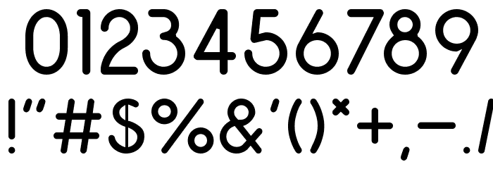 Odin Rounded Light Font OTHER CHARS
