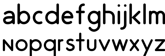 Odin Rounded Light Font LOWERCASE