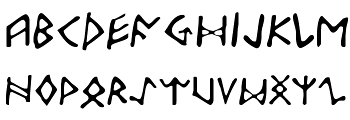 Odinson Light Font LOWERCASE