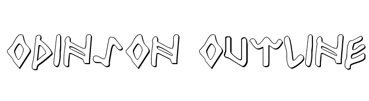 Odinson Outline  Frei Schriftart Herunterladen