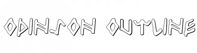 Odinson Outline  Скачать бесплатные шрифты