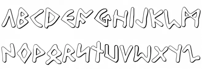 Odinson Outline Шрифта ВЕРХНИЙ