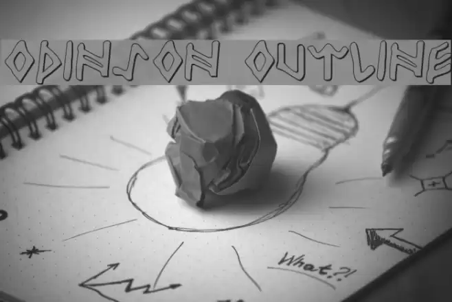 Odinson Outline Font examples