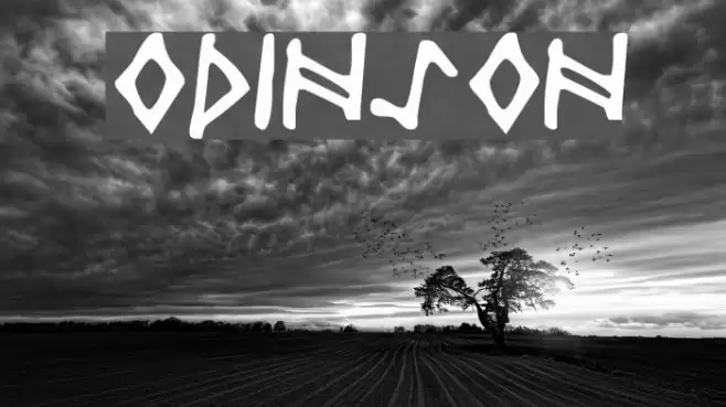 Odinson Font examples