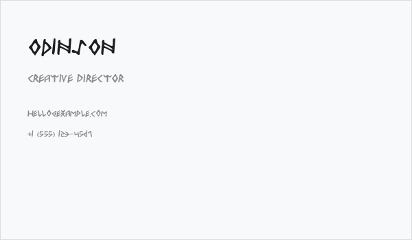 Odinson Business Card