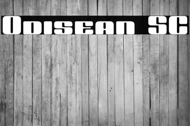 Odisean SC Шрифта examples