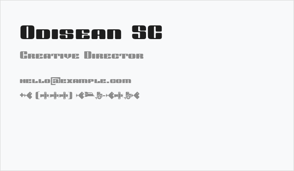 Odisean SC Business Card