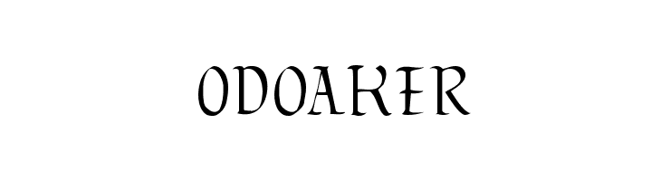 Odoaker  免费字体下载
