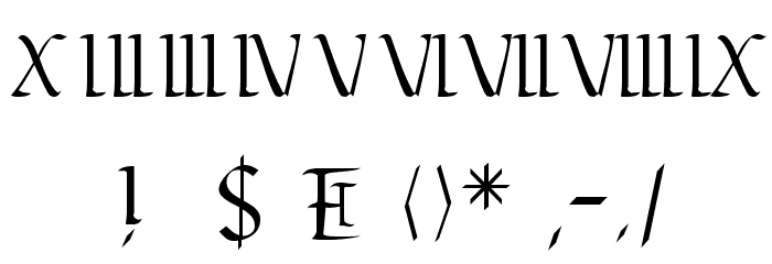 Odoaker Font OTHER CHARS