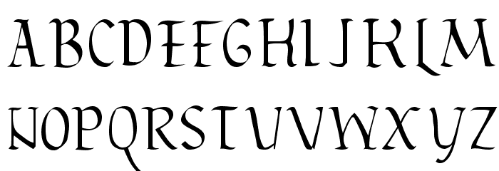 Odoaker Font LOWERCASE