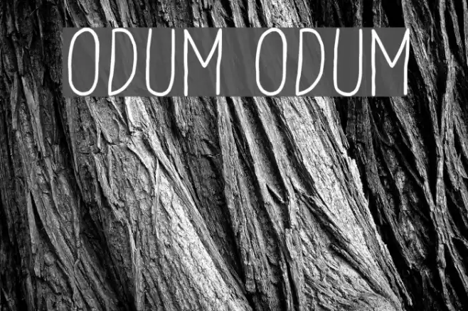 Odum Odum Font examples