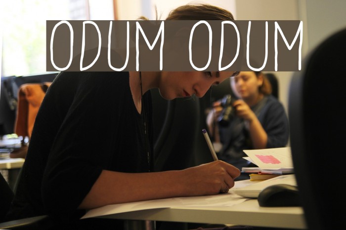 Odum Odum Font examples