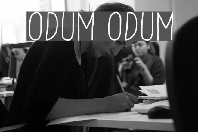 Odum Odum Font examples