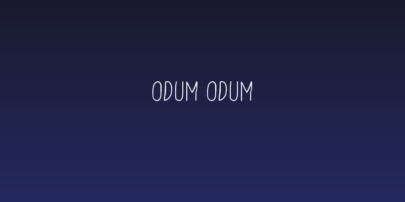 Odum Odum Social Header