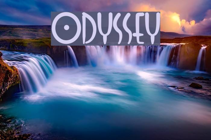 Odyssey Font examples