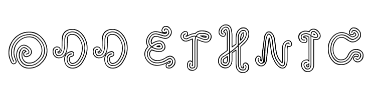 odd ethnic 字体