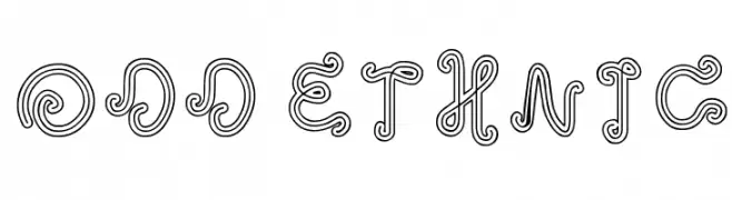 odd ethnic  font caratteri gratis
