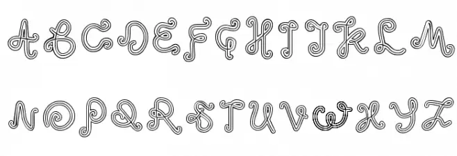 odd ethnic Schriftart Groß
