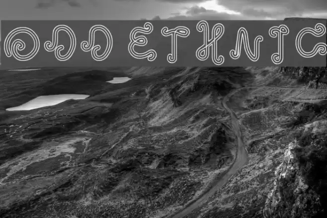 odd ethnic Font examples
