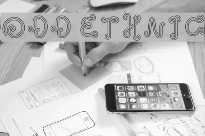 odd ethnic Font examples