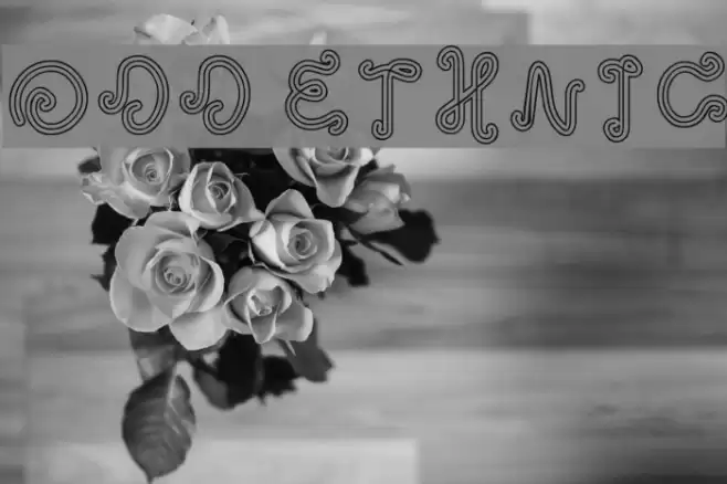 odd ethnic Font examples