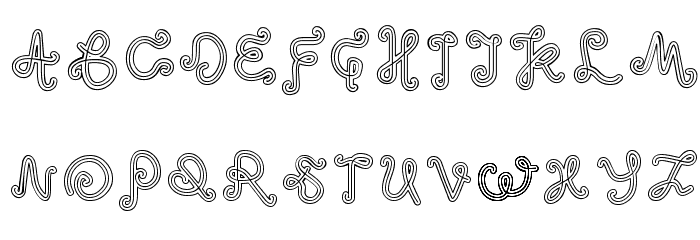 odd ethnic 字体 小写