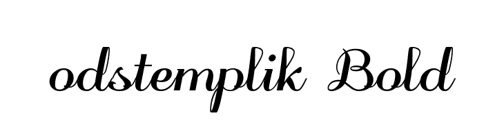 odstemplik Bold Font