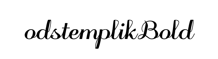 odstemplik Bold  免费字体下载