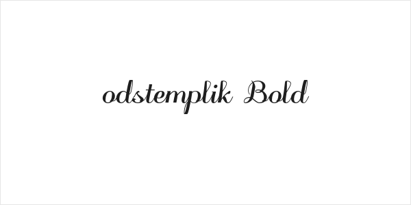 odstemplik Bold Logo