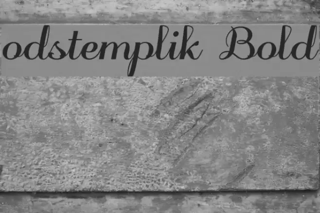 odstemplik Bold Font examples