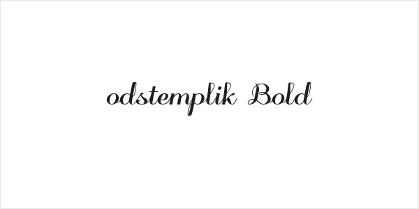 odstemplik Bold Logo