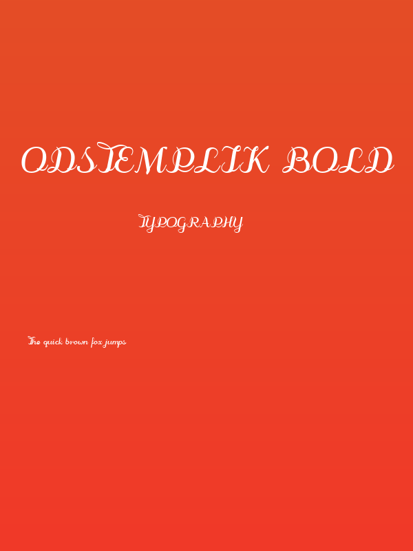odstemplik Bold Poster