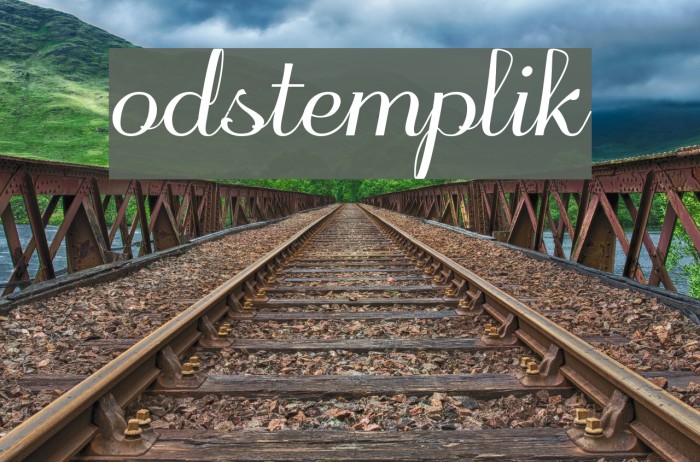 odstemplik Font examples