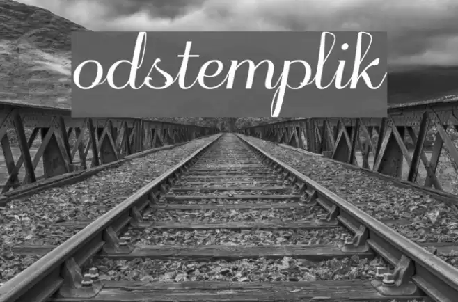odstemplik Font examples